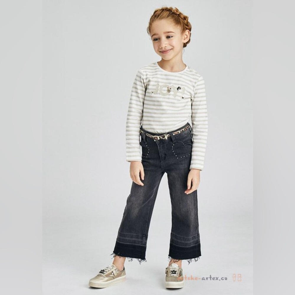 Size 4 Girls Mayoral Charcoal Kids Jeans